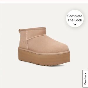 UGG Classic Ultra Mini Platform Boot in Sand